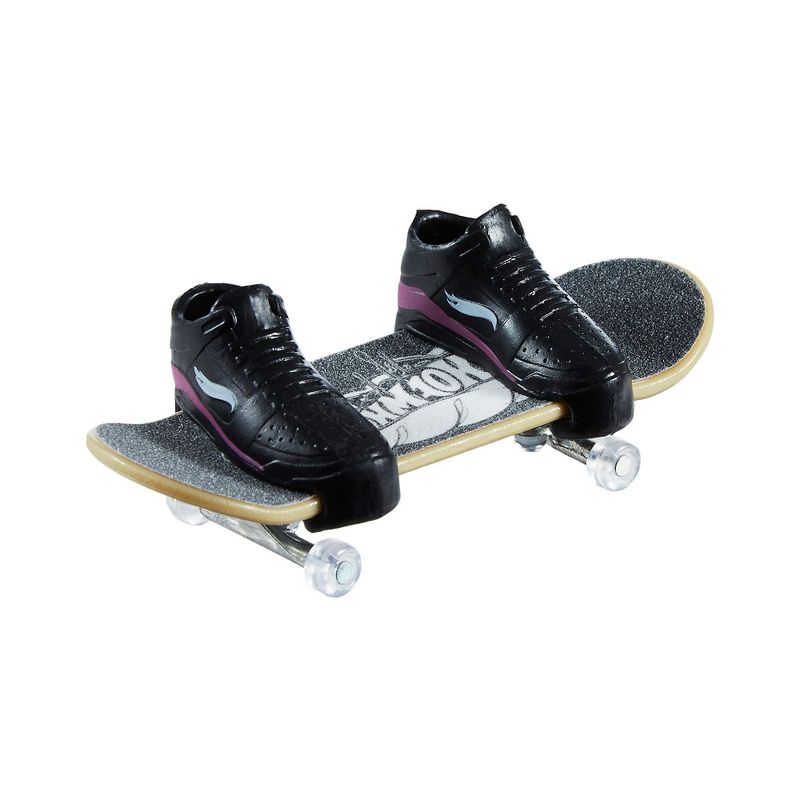 Hot Wheels Skateboard Skate de Dedo com Tênis Preto - Mattel