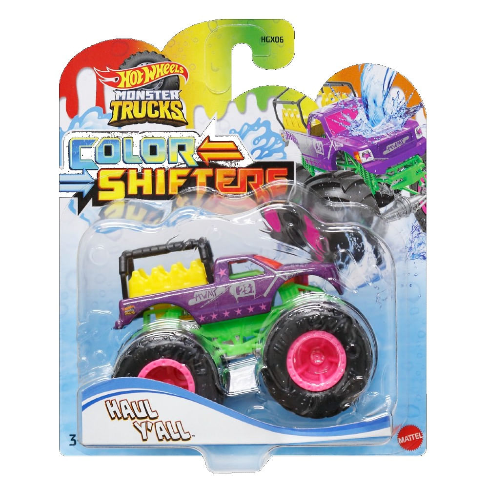 Hot Wheels Monster Trucks Color Shifter Mattel Toymania Barão Distribuidor 6319