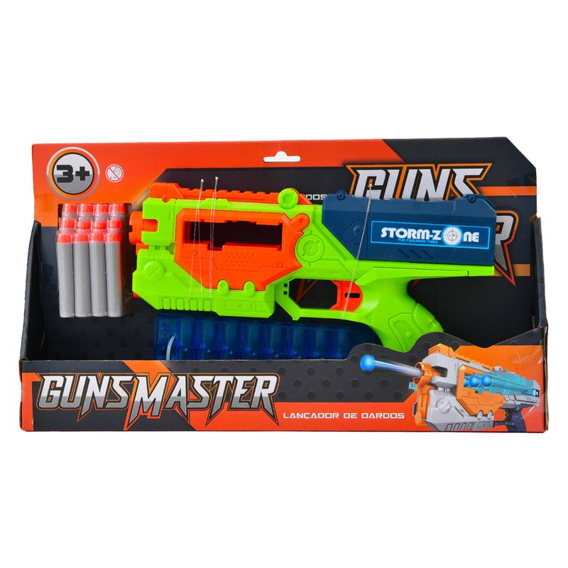 Lancador-de-Dardos-Guns-Master-12-Dardos-Verde---Brinkzania