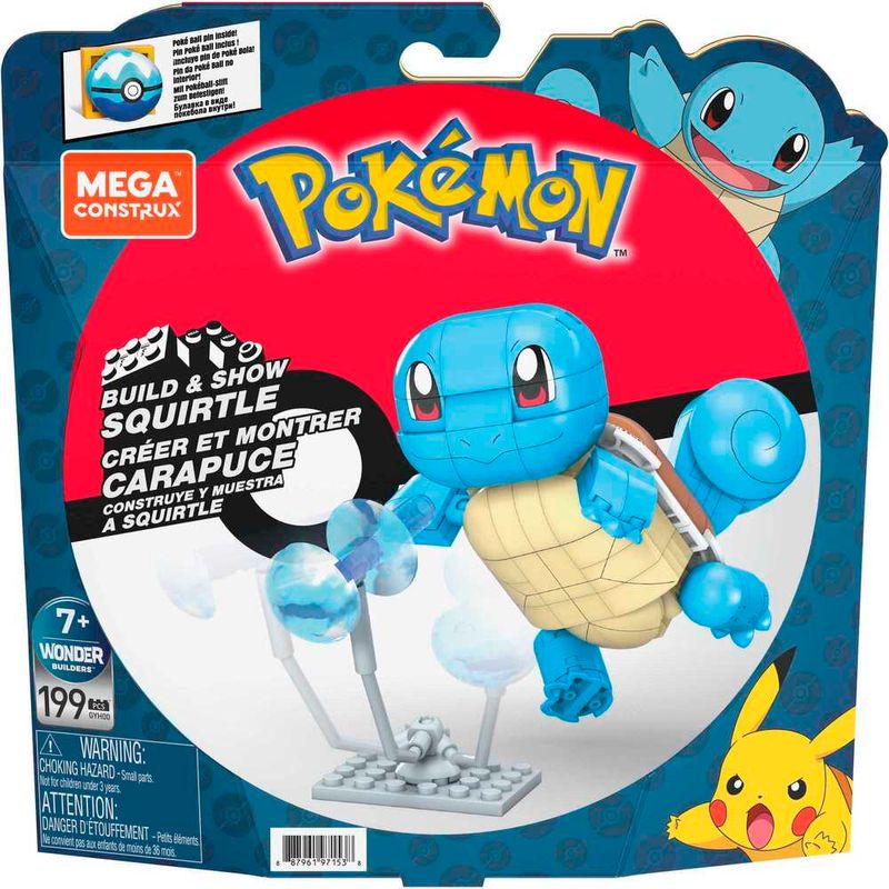 Pokemon Squirtle Blocos De Montar Mega Construx Mattel - Mattel