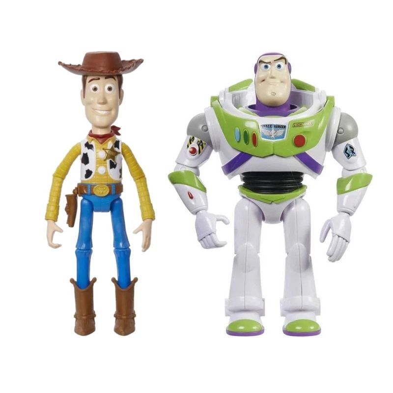 Kit Disney Pixar Toy Story Woody e Buzz Lightyear 30 Cm - Mattel - Barão  Distribuidor