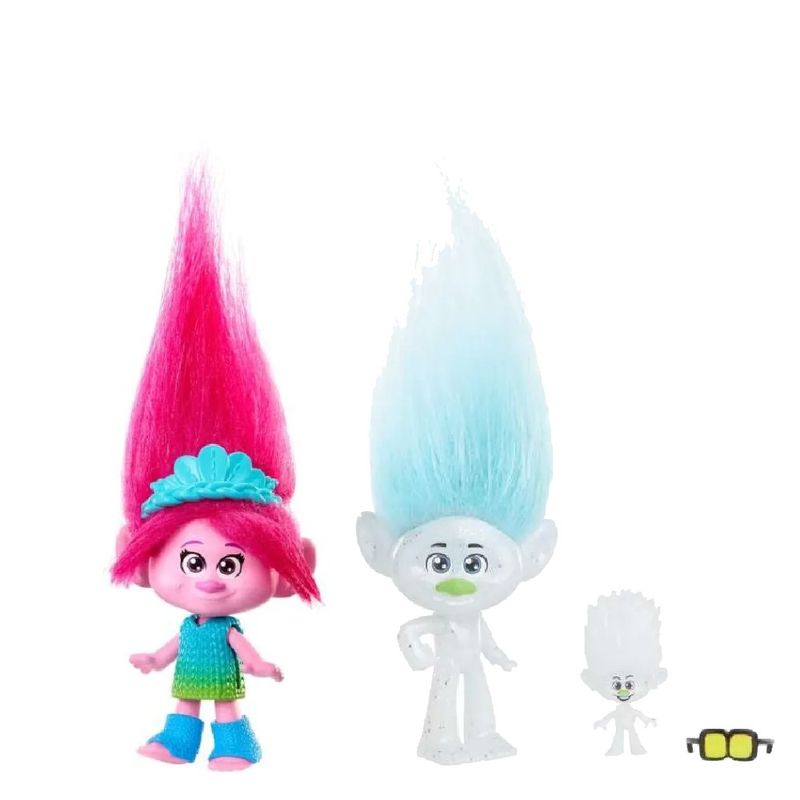 Kit-Trolls-Boneca-Mini-Figura-Poppy-e-Guy---Tiny-Diamond--Mattel-