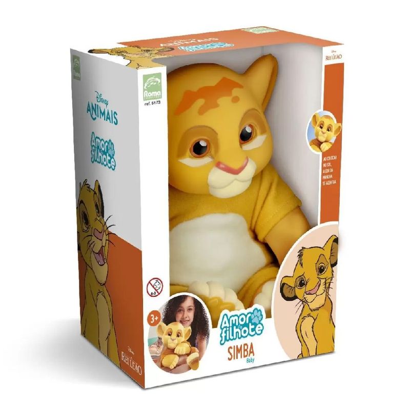 Boneco-Simba-Baby-Rei-Leao-Amor-de-Filhote---Roma