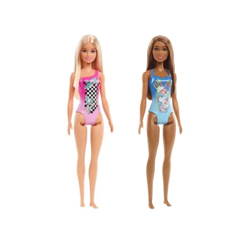 Kit-Barbie-Roupa-de-Banho-Rosa-com-Xadrez-e-Roupa-de-Banho-Azul-com-Rosas---Mattel-