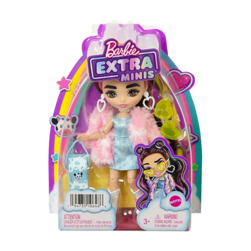 Barbie-Extra-Minis-Boneca-Jaqueta-de-Vaca-Cabeluda---Mattel-