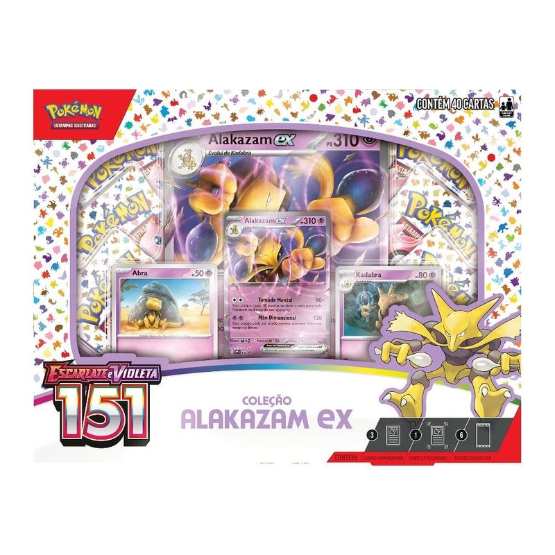 Pokemon-Box-151-Alakazam-Ex---Copag-