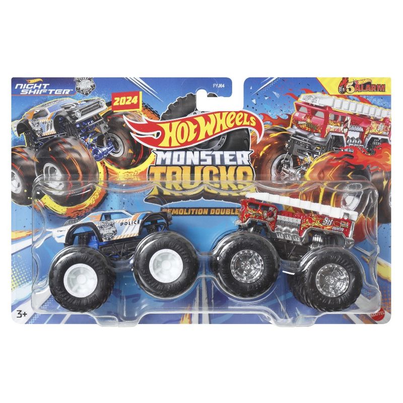 Hot Wheels Monster Trucks Night Shifter E 5 Alarm Mattel Loja Toymania 3458