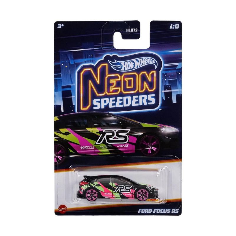 Hot-Wheels-Neon-Speeders-Ford-Focus-RS---Mattel