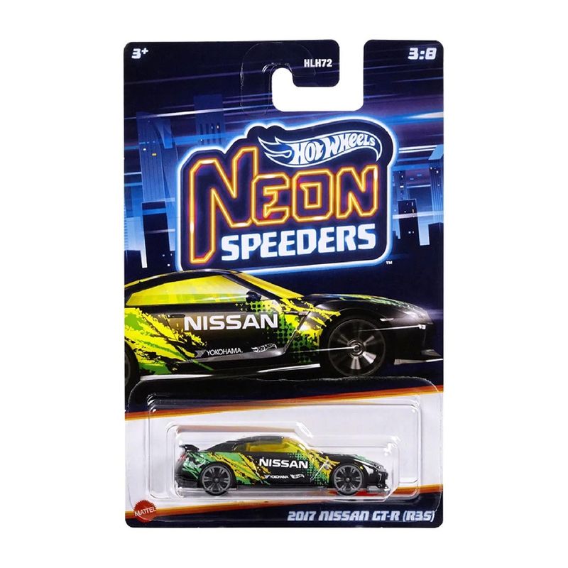 Hot-Wheels-Neon-Speeders-2017-Nissan-GT-R-R35---Mattel