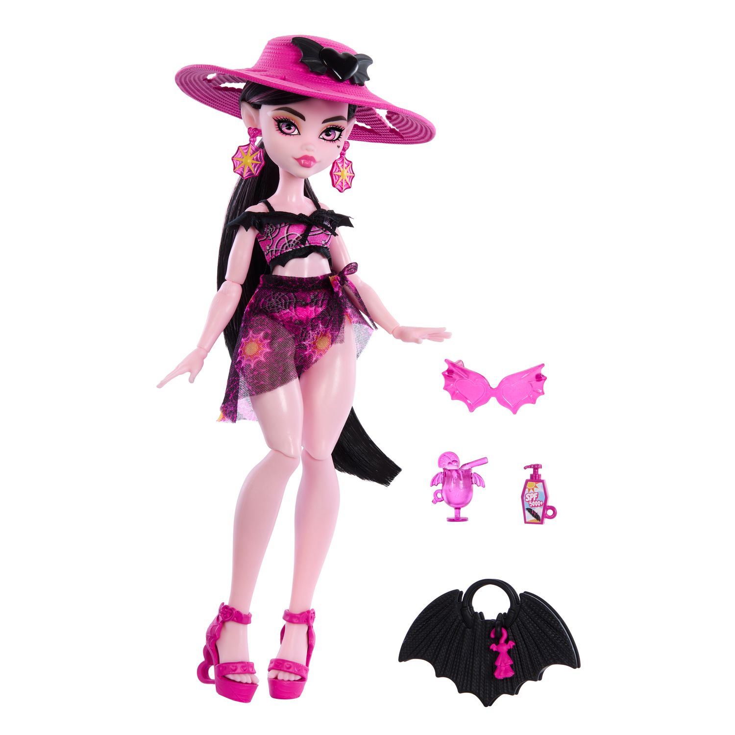 Boneca Draculaura Monster High Ilha Do Terror Articulável Mattel