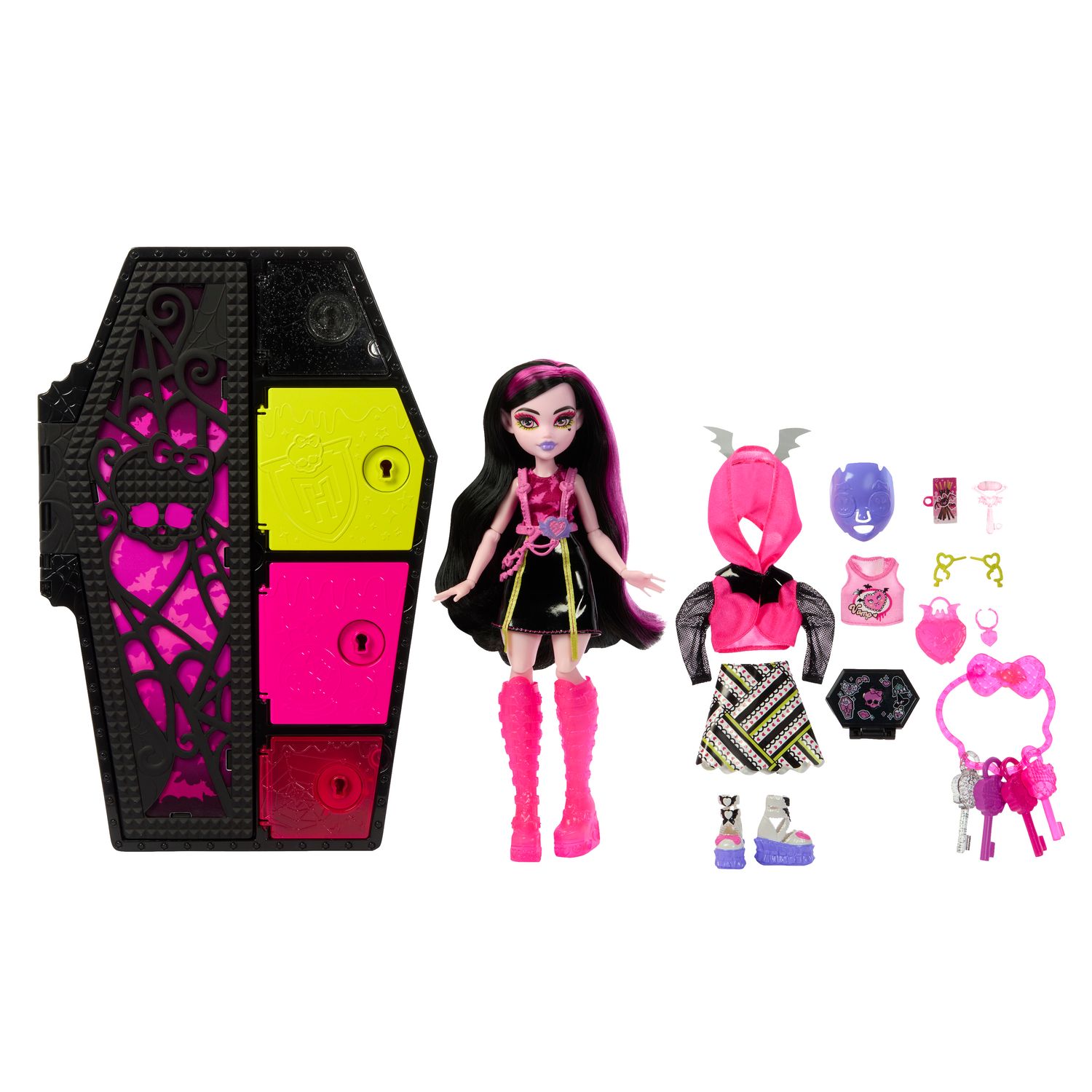 Boneca Draculaura Skultimate Secrets Neon - Mattel