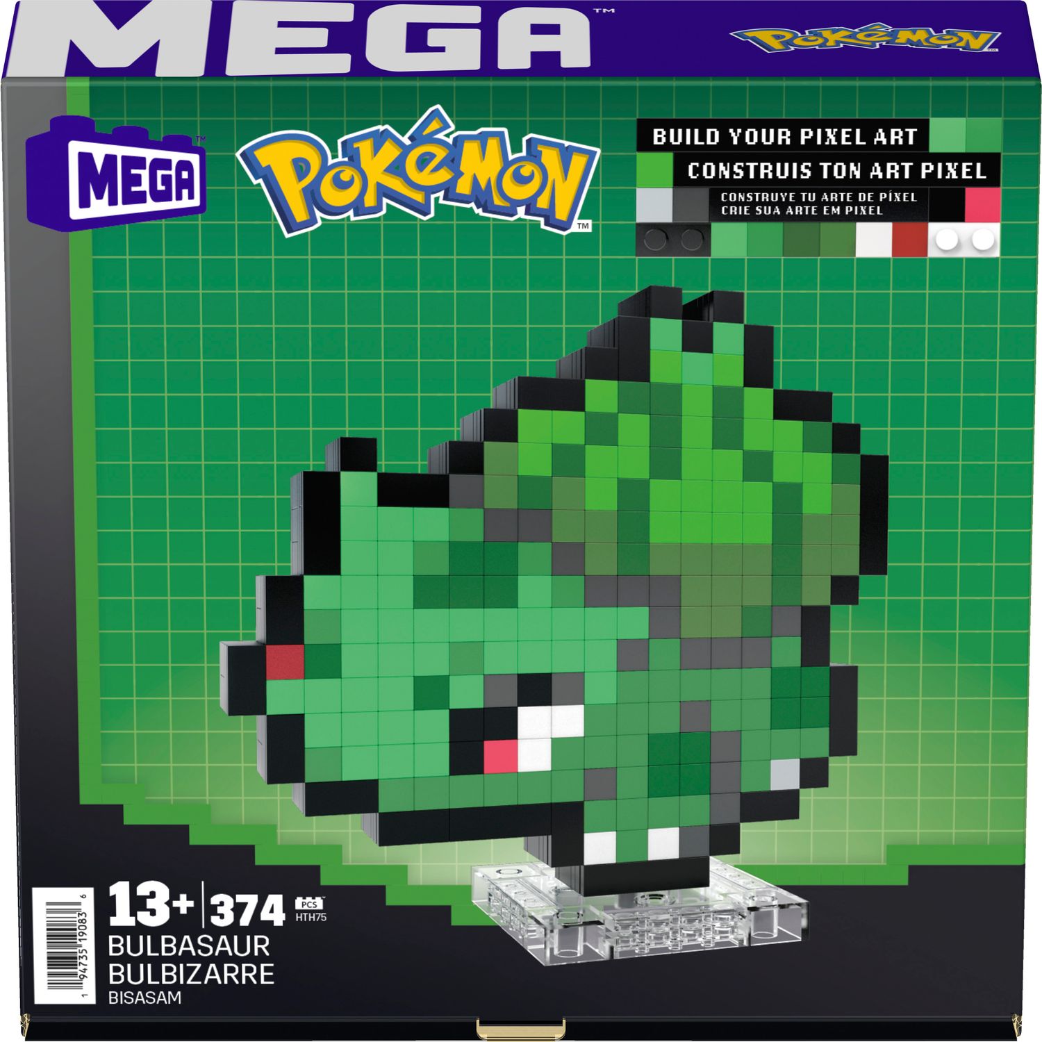 Pokémon Conjunto de Construção Mega Bulbasaur Pixel - Mattel - Barão ...