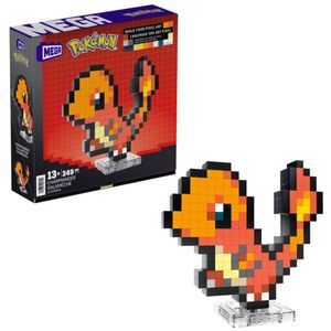 Pokémon Conjunto Construção Mega Charmander Pixel - Mattel
