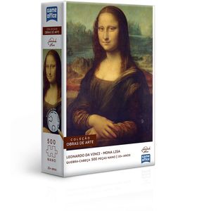 Quebra-Cabeça Leonardo da Vinci Mona Lisa 500 Peças - Toyster