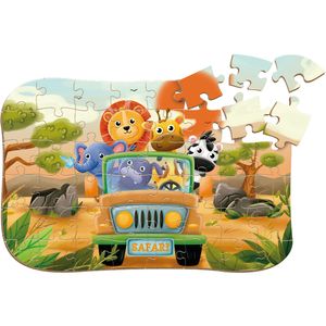 Quebra-Cabeça Safari 48 Peças - Brincadeira de Criança