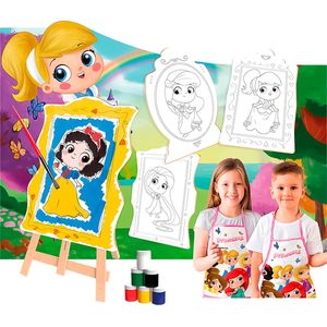Super Kit Pintura Princesas - Brincadeira de Criança