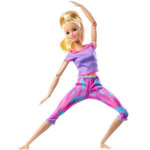 Barbie Feita para Mexer Loira Roupas Esportivas - Mattel