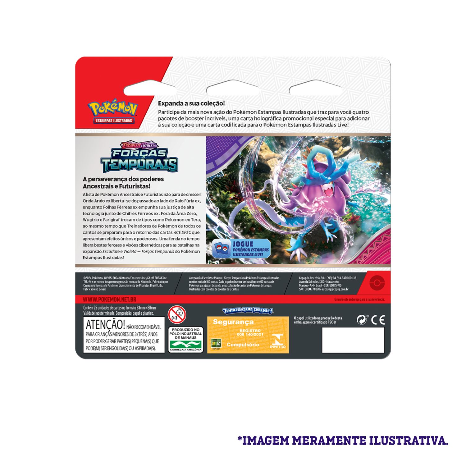 Pokémon EV05 Blister Quádruplo Cyclizar - Copag - Loja ToyMania