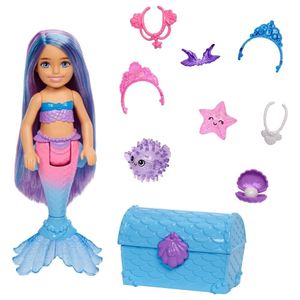 Barbie Mermaid Power Chelsea Cabelo Roxo - Mattel