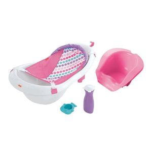 Fisher-Price Banheira Deluxe 4 em 1 Rosa - Mattel