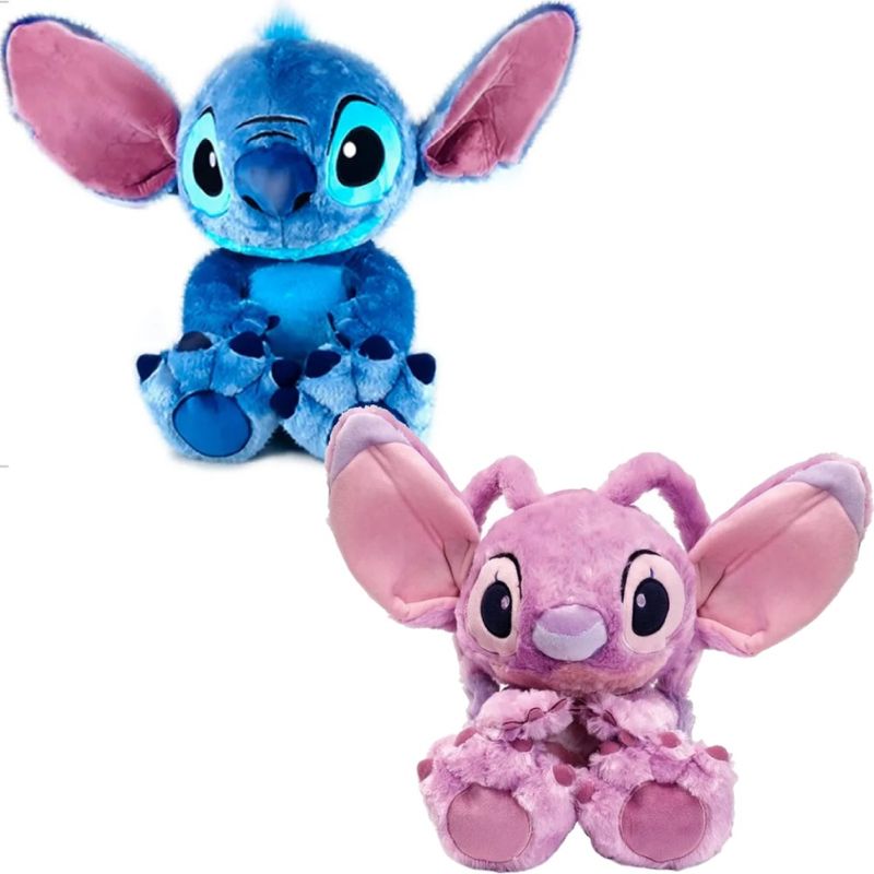 Kit-Pelucia-Disney-Stitch-e-Angel-Big-Feet-45-cm---Fun-Divirta-se-