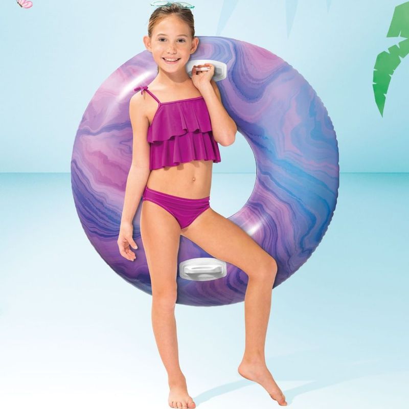Boia Estampa Ondas Roxo - Intex 1