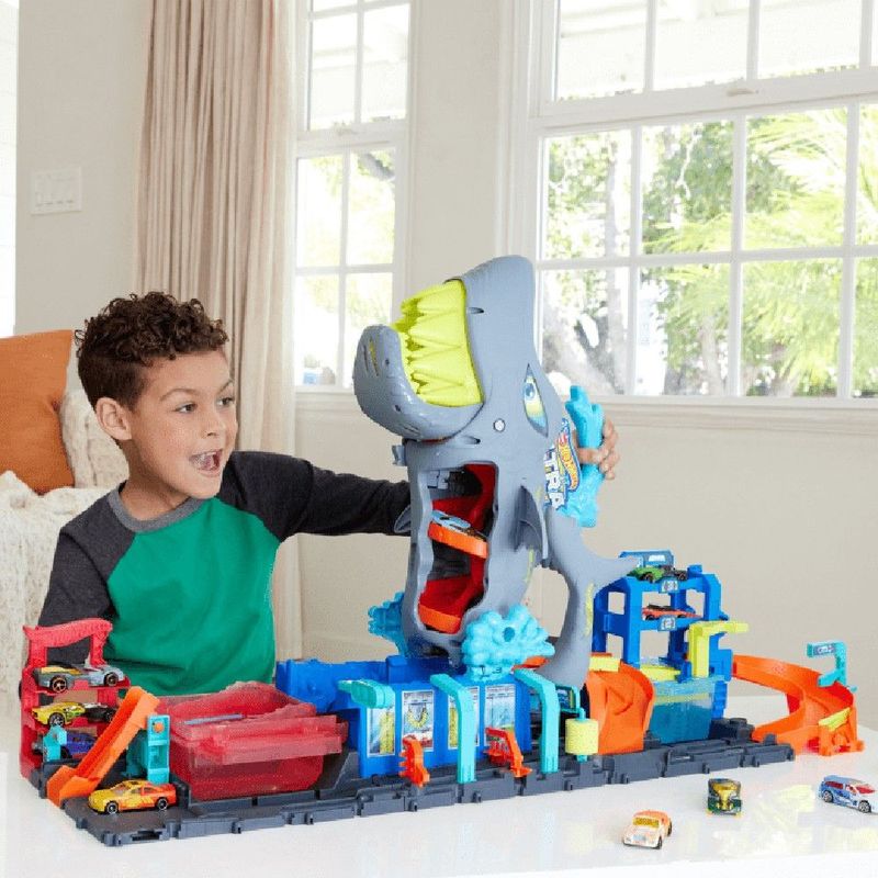 Hot Wheels City Pista Lava-Rápido Mega Tubarão - Toymania
