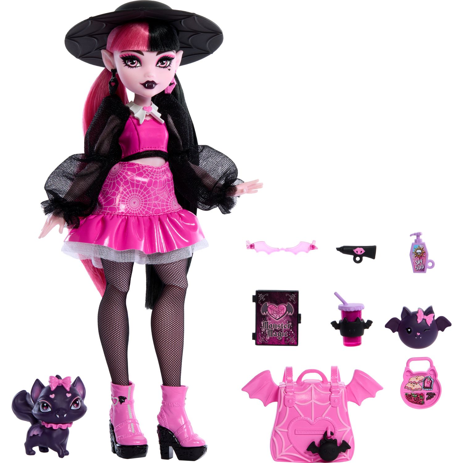 Monster High Draculaura Novo Visual com Pet - Mattel - Barão Distribuidor