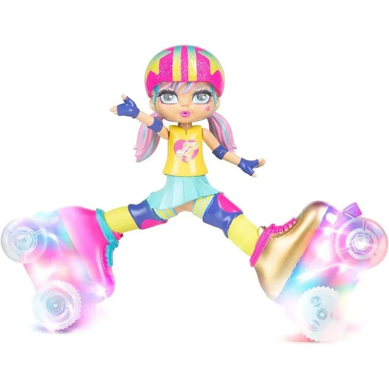 Boneca Rainbow Riley Patinadora com Controle - Candide