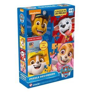 Quebra-Cabeça Decorkids Patrulha Canina 25 Peças - Grow