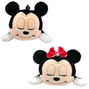 Kit Pelúcias Disney Clipon Dormindo Mickey e Minnie 12cm - Fun Divirta-se