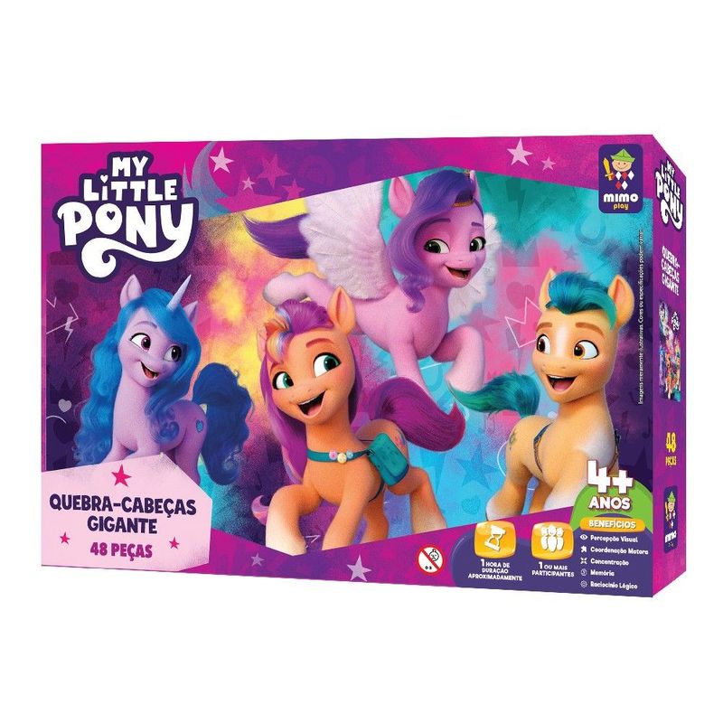Quebra-Cabe a Gigante Arco- ris Encantado 48 Pe as - Mimo 0