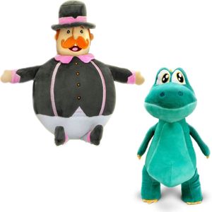 Kit Pelúcia Pequena Mundo Bita e Dinossauro 30 cm - Fun Divirta-se