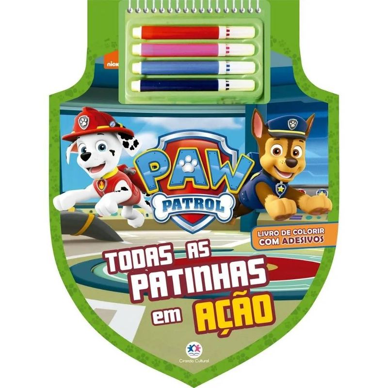Kit-Patrulha-Canina-3-Livros-Para-Pintar---Ciranda-Cultural