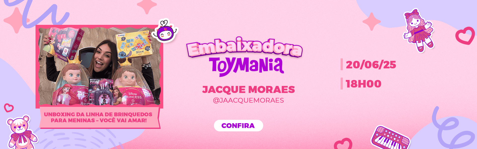 Unboxing Linha de Brinquedos para Meninas